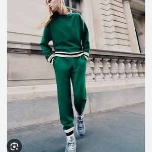 NWT Zara Women's Jogging Set, Green, Size S